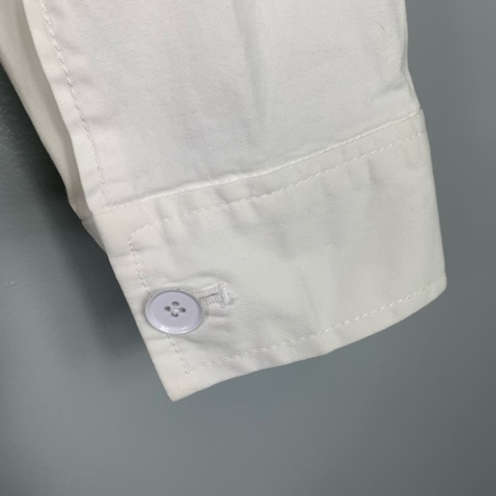 Talbots White Preppy Minimalist Button Front Jacket Blazer Coat Classic Chic 6 - Picture 5 of 8